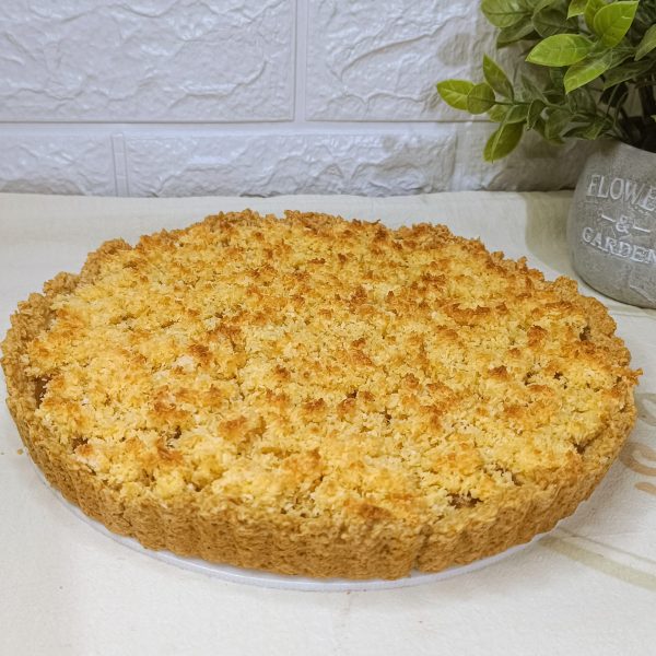 Tarta de coco y dulce de leche